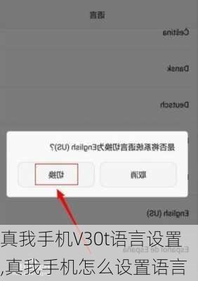 真我手机V30t语言设置,真我手机怎么设置语言