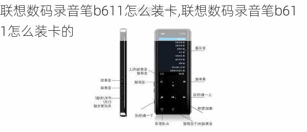 联想数码录音笔b611怎么装卡,联想数码录音笔b611怎么装卡的