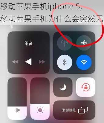 移动苹果手机iphone 5,移动苹果手机为什么会突然无服务