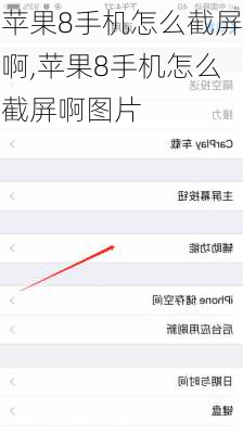 苹果8手机怎么截屏啊,苹果8手机怎么截屏啊图片