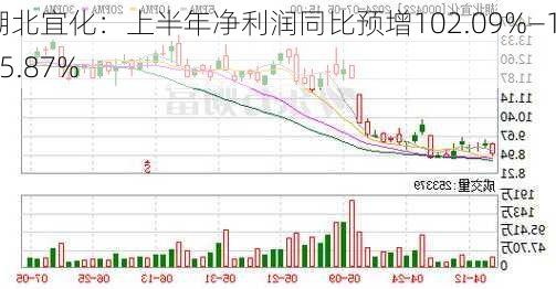 湖北宜化：上半年净利润同比预增102.09%—125.87%