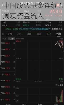 中国股票基金连续五周获资金流入