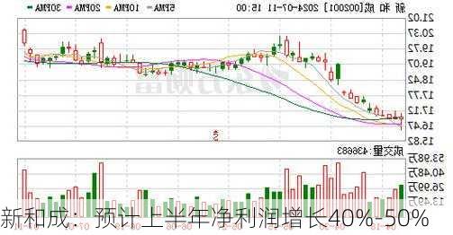 新和成：预计上半年净利润增长40%-50%