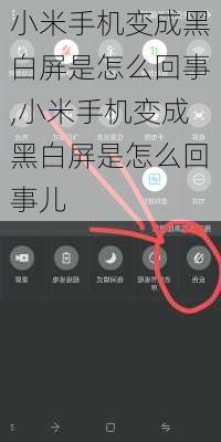 小米手机变成黑白屏是怎么回事,小米手机变成黑白屏是怎么回事儿