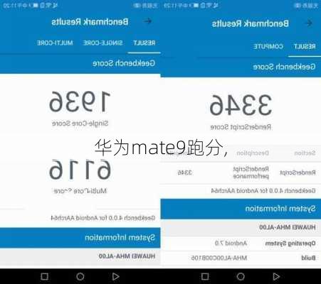 华为mate9跑分,
