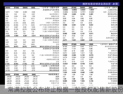 常满控股公布终止根据一般授权配售新股份