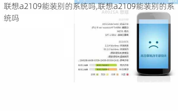 联想a2109能装别的系统吗,联想a2109能装别的系统吗