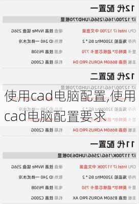 使用cad电脑配置,使用cad电脑配置要求