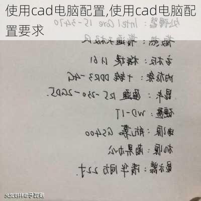 使用cad电脑配置,使用cad电脑配置要求