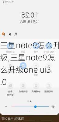 三星note9怎么升级,三星note9怎么升级one ui3.0