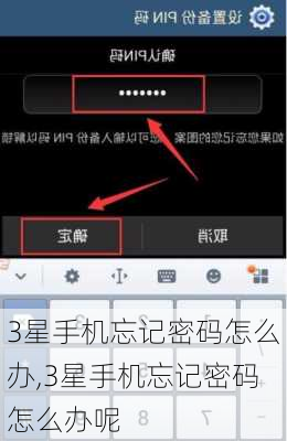 3星手机忘记密码怎么办,3星手机忘记密码怎么办呢
