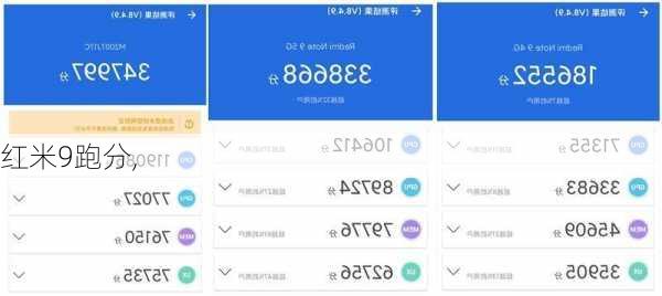 红米9跑分,
