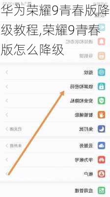 华为荣耀9青春版降级教程,荣耀9青春版怎么降级