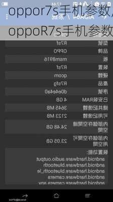 oppor7s手机参数,oppoR7s手机参数