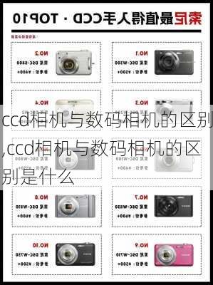 ccd相机与数码相机的区别,ccd相机与数码相机的区别是什么