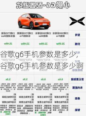 谷歌g6手机参数是多少,谷歌g6手机参数是多少啊