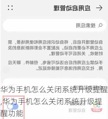 华为手机怎么关闭系统升级提醒,华为手机怎么关闭系统升级提醒功能