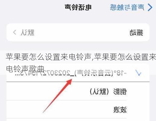 苹果要怎么设置来电铃声,苹果要怎么设置来电铃声歌曲