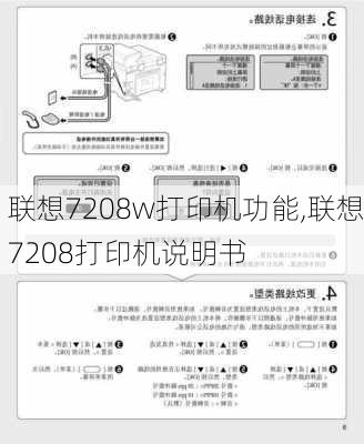 联想7208w打印机功能,联想7208打印机说明书