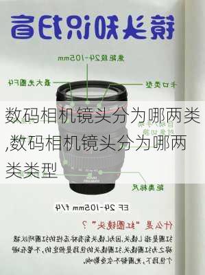 数码相机镜头分为哪两类,数码相机镜头分为哪两类类型