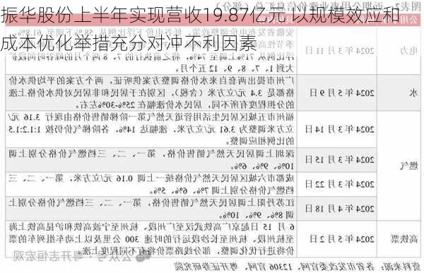 振华股份上半年实现营收19.87亿元 以规模效应和成本优化举措充分对冲不利因素