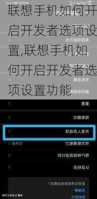 联想手机如何开启开发者选项设置,联想手机如何开启开发者选项设置功能