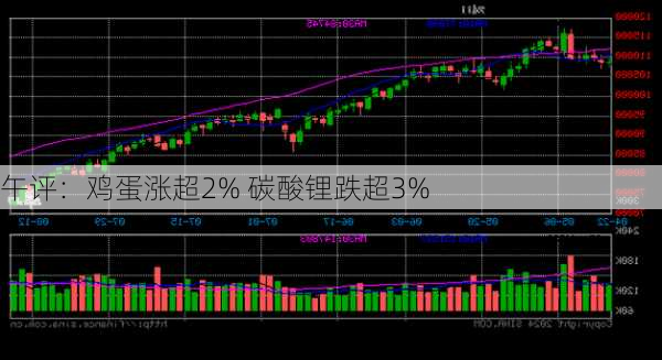 午评：鸡蛋涨超2% 碳酸锂跌超3%