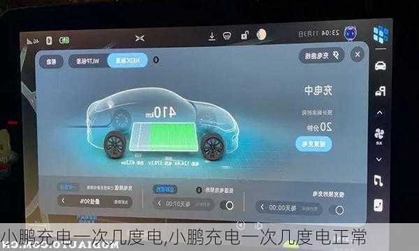小鹏充电一次几度电,小鹏充电一次几度电正常