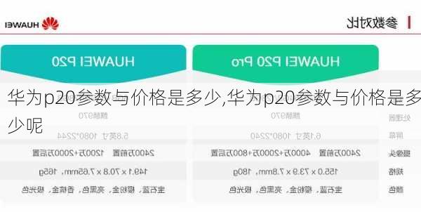 华为p20参数与价格是多少,华为p20参数与价格是多少呢