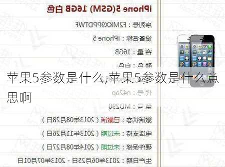 苹果5参数是什么,苹果5参数是什么意思啊