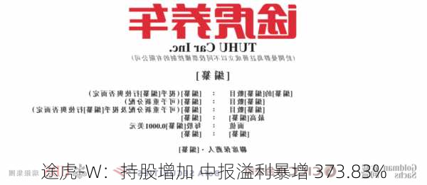 途虎-W：持股增加 中报溢利暴增 373.83%