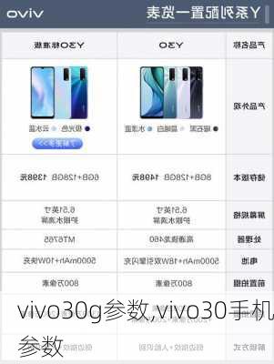 vivo30g参数,vivo30手机参数