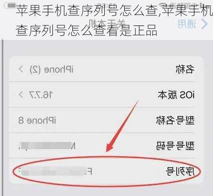 苹果手机查序列号怎么查,苹果手机查序列号怎么查看是正品