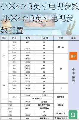 小米4c43英寸电视参数,小米4c43英寸电视参数配置