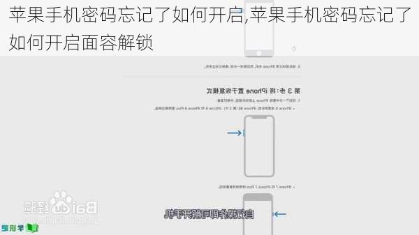 苹果手机密码忘记了如何开启,苹果手机密码忘记了如何开启面容解锁