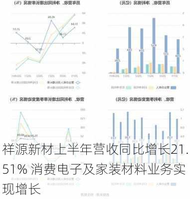 祥源新材上半年营收同比增长21.51% 消费电子及家装材料业务实现增长