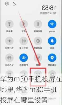 华为m30手机投屏在哪里,华为m30手机投屏在哪里设置