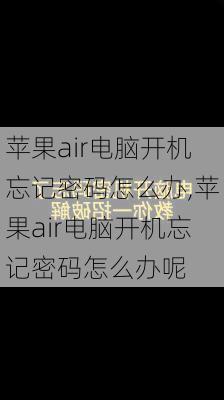 苹果air电脑开机忘记密码怎么办,苹果air电脑开机忘记密码怎么办呢