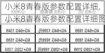 小米8青春版参数配置详细,小米8青春版参数配置详细图