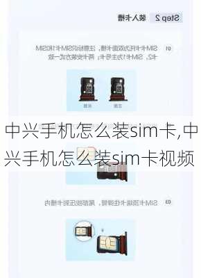 中兴手机怎么装sim卡,中兴手机怎么装sim卡视频