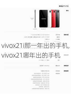 vivox21i那一年出的手机,vivox21哪年出的手机