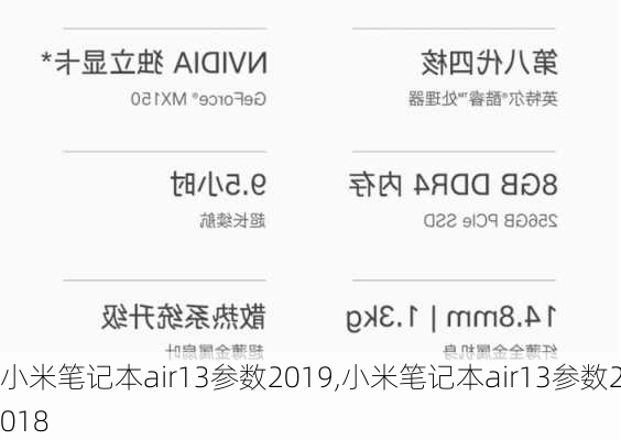 小米笔记本air13参数2019,小米笔记本air13参数2018