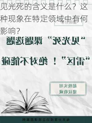 见光死的含义是什么？这种现象在特定领域中有何影响？