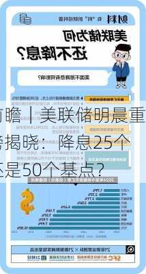 前瞻｜美联储明晨重磅揭晓：降息25个还是50个基点？