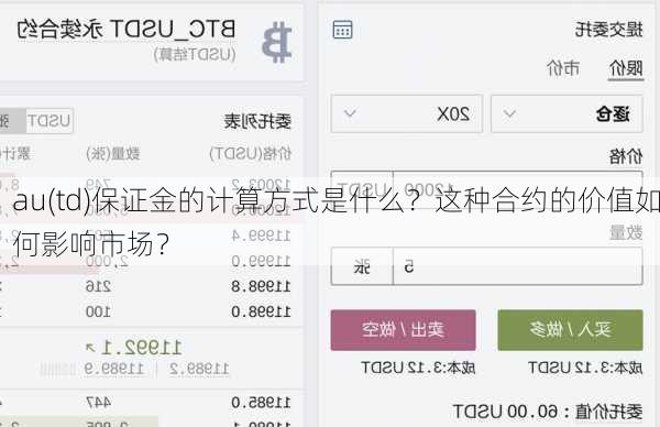 au(td)保证金的计算方式是什么？这种合约的价值如何影响市场？