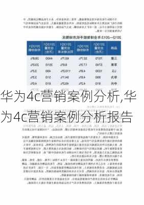 华为4c营销案例分析,华为4c营销案例分析报告