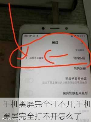 手机黑屏完全打不开,手机黑屏完全打不开怎么了