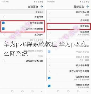 华为p20降系统教程,华为p20怎么降系统