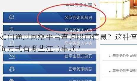 如何通过网络平台查询股市信息？这种查询方式有哪些注意事项？