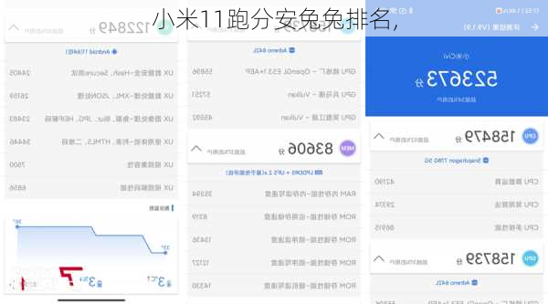 小米11跑分安兔兔排名,